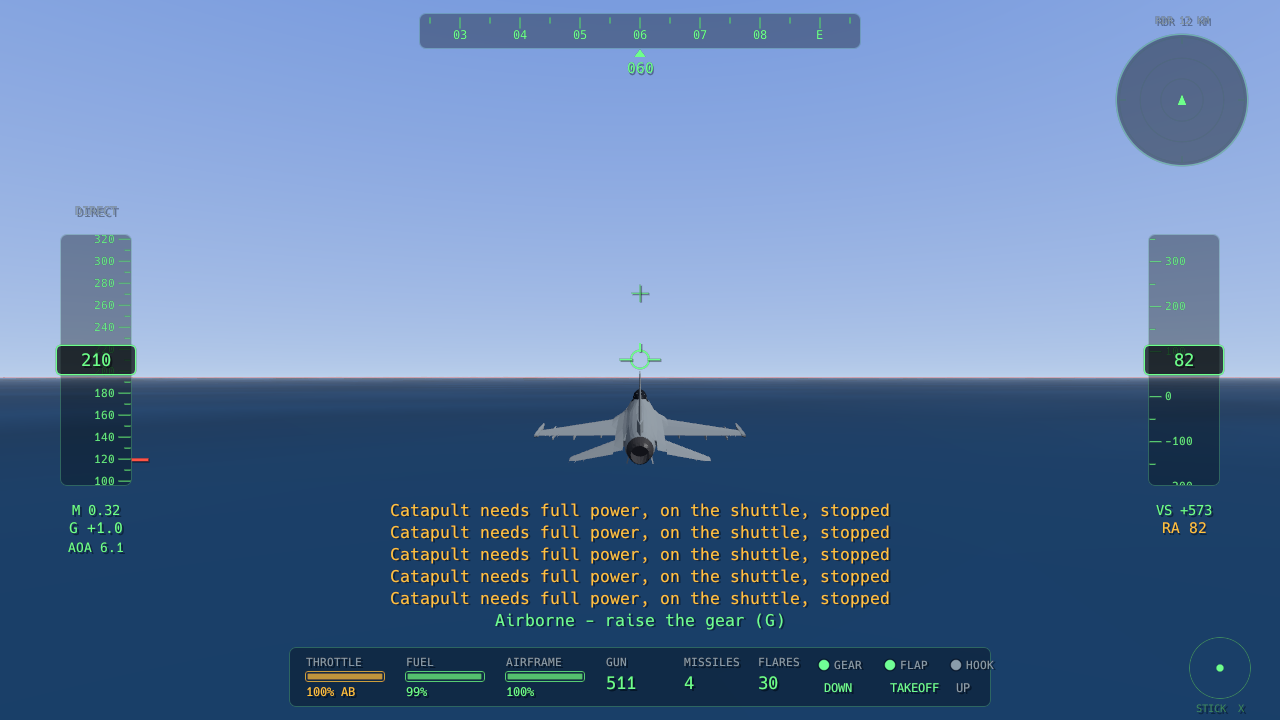SpecterFS carrier catapult launch