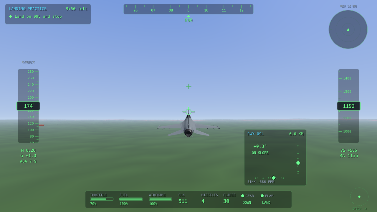 SpecterFS landing HUD